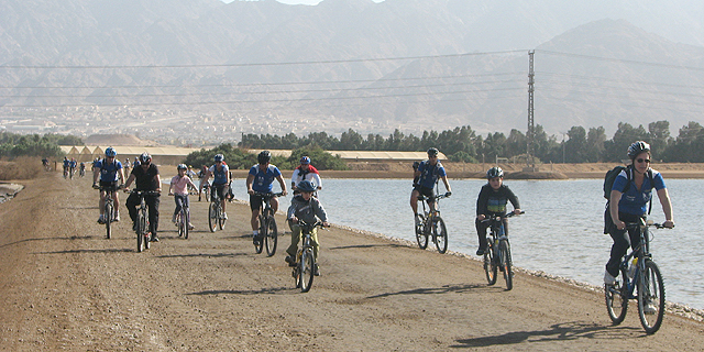 רוכבי אופניים בעיר הדרומית, צילום: דוברות עיריית אילת