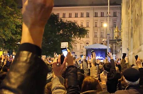 ההפגנה בהונגריה