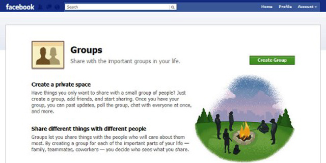 פייסבוק Groups: להקים קבוצה באבחת אצבע