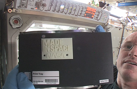 רכיב שהודפס בתחנת החלל הבינלאומית