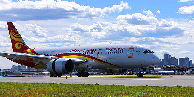 Hainan Airlines to Launch Route between Tel Aviv and Guangzhou