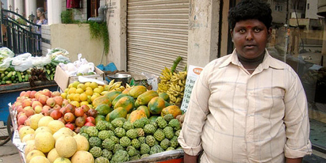 שוק מזון בהודו. שוק בעייתי, צילום: kabobfest.com