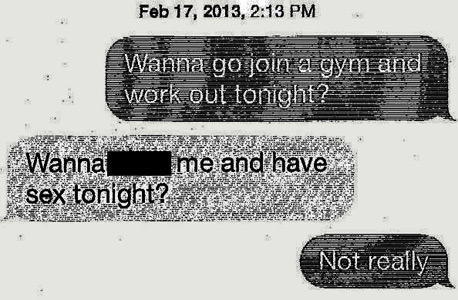 ההודעה הכי פחות גסה שקיבלה המתלוננת