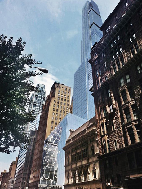 פרויקט מגורים בפינת הרחובות 225 מערב ו-57. הבניין מתוכנן להיות גורד השחקים השני הגבוה ביותר בניו יורק, צילום: Kohn Pedersen Fox Associats
