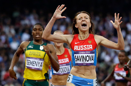 מריה סאבינובה האצנית הרוסית זוכת מדליית הזהב 800 מטר חשודה בנטילת סמים אסורים