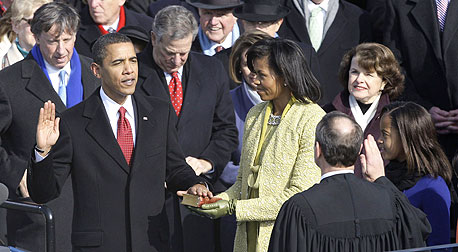 השבעת הנשיא ברק אובמה גבעת הקפיטול וושינגטון, צילום: אי פי