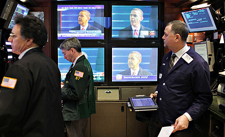 וול סטריט בורסה בורסות ברק אובמה, צילום: בלומברג
