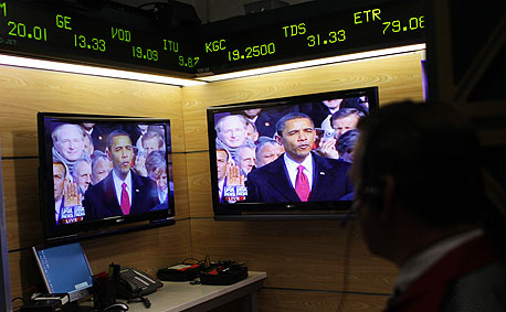 וול סטריט בורסה בורסות ברק אובמה, צילום: בלומברג