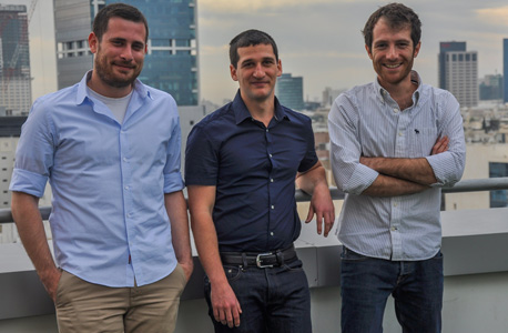 Indegy co-founders Barak Perelman (left), Ido Trivizki and Mille Gandelsman. Photo: Arthur Landa 