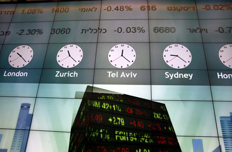 הבורסה לניירות ערך בתל אביב, צילום: בלומברג
