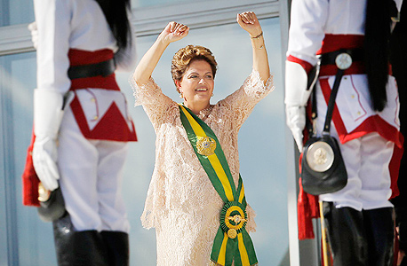 דילמה רוסף נשיאת ברזיל בטקס השבעתה 