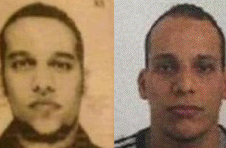 האחים סעיד (משמאל) ושריף קואשי שחשודים בטבח בעיתון הצרפתי