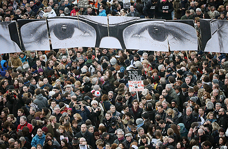 ההפגנה נגד הטרור בפריז