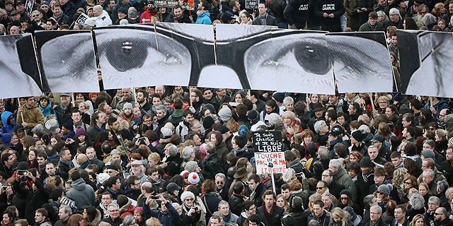 ההפגנה נגד הטרור בפריז, צילום: אי פי איי