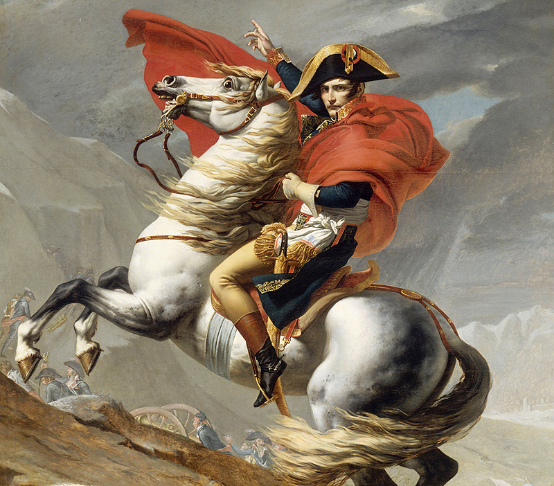 הציור "נפוליאון חוצה את האלפים". מה היה גובהו?