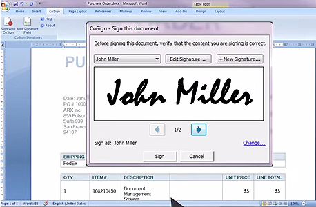 כלי החתימה האלקטרונית של החברה כלי החתימה האלקטרונית של החברה