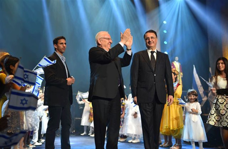 נשיא המדינה ראובן ריבלין ולב לבייב , צילום: ישראל ברדוגו