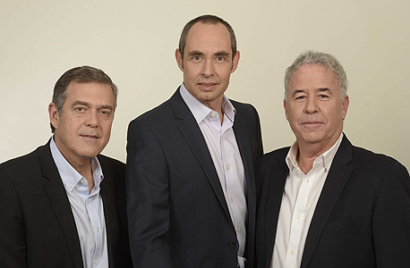 מימין: רפי קסטן, גדי תירוש וקובי רוזנגרטן, מנהלי JVP
