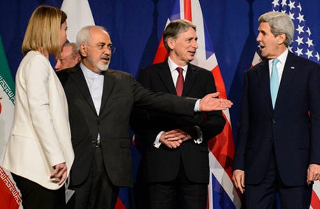 החתימה על הסכם הגרעין בין איראן למעצמות, צילום: איי פי