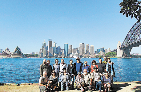 קבוצה שארגן זאב גור לאוסטרליה , באדיבות זאב גור