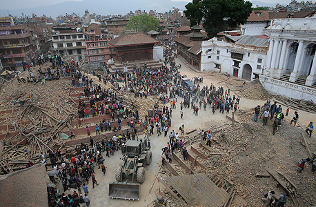 פליטי רעידת האדמה בנפאל, צילום: אי פי איי