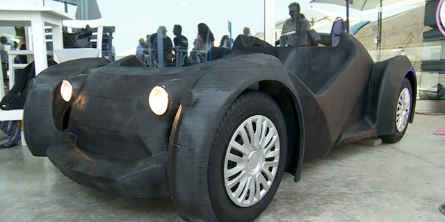 מכונית מודפסת בכנס אקומושן בתל אביב