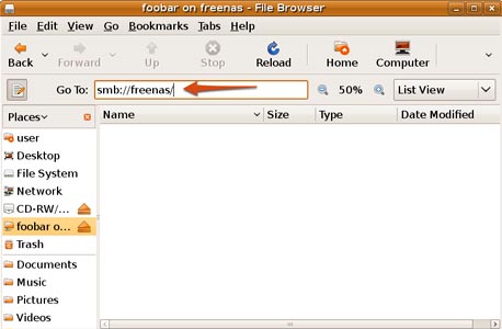 התחברות לשרת הקבצים דרך אובונטו, צילום מסך: Ubuntu