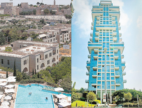 מגדל אקירוב בצפון תל אביב (מימין), ופרויקט ממילא בירושלים (משמאל). "לא חיפשתי הזדמנויות, חיפשתי פרויקטים גדולים ומשמעותיים"