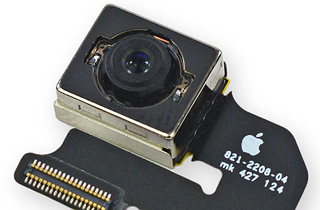 מצלמת האייפון 6. החיישן הוא מתוצרת סוני 
