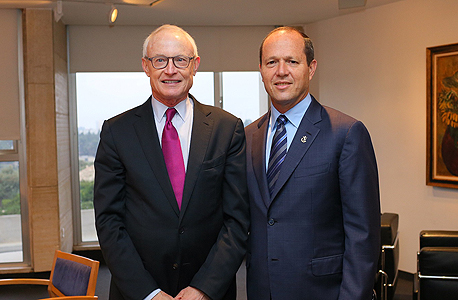 ראש עיריית ירושלים ניר ברקת ופרופ' מייקל פורטר ראש עיריית ירושלים ניר ברקת ופרופ' מייקל פורטר