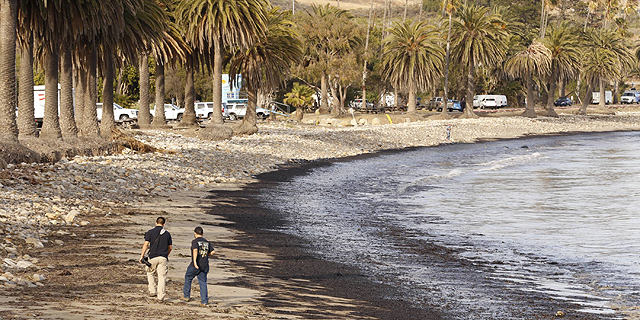 דליפת נפט בקליפורניה: 80 אלף ליטרים נשפכו לחוף סנטה ברברה