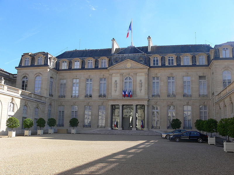 ארמון האליזה בצרפת, צילום: ויקימדיה