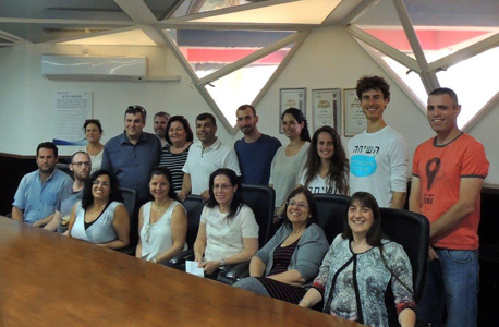 זוכי תחרות יזמות בחינוך, עם ראש עיריית בת ים יוסי בכר