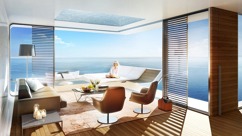 הדק המשקיף אל הים. המחירים יחלו מ-1.8 מיליון דולר