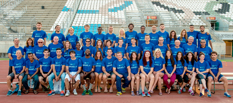 משתתפי משלחת האתלטיקה הישראלית למשחקים האירופאים בבאקו, צילום: טיבור יגר