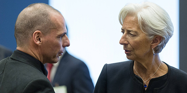 ורופאקיס ולגארד, יו"ר קרן המטבע. יוון חייבת להשיב 1.6 מיליארד יורו עד סוף החודש, צילום: איי אף פי