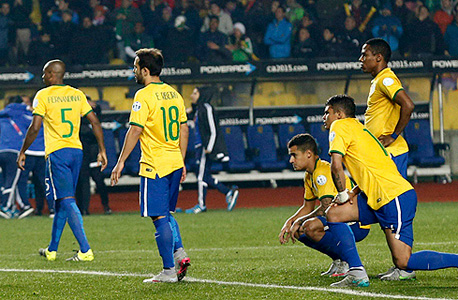 שחקני נבחרת ברזיל. לא תבוסה 7-1 אבל הפסד לא קל לפרגוואי