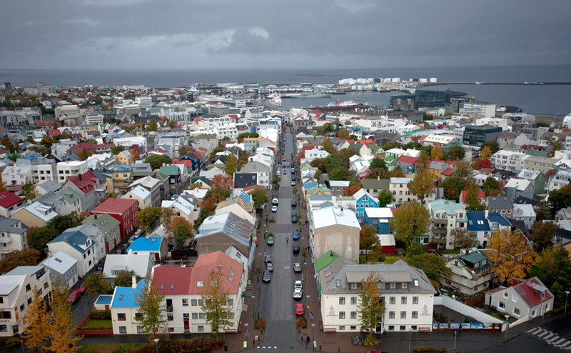 רקיאוויק, איסלנד. המדינה הכי שלווה, צילום: בלומברג