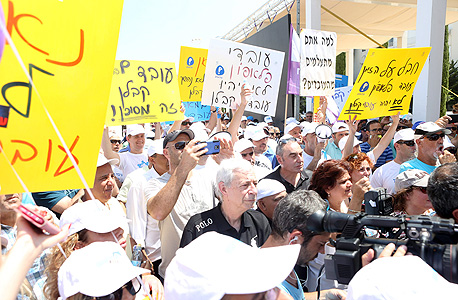 הפגנה ההסתדרות תל אביב, צילום: נמרוד גליקמן