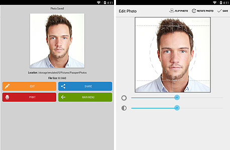 אפליקציה תמונות דרכון Passport Photo ID Studio 