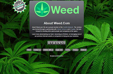 Weed, אתר אינטרנט שקשור לסמים. לא ברוסיה, צילום: צילום מסך WEED.COM