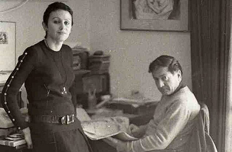 אלוני ובת זוגו השחקנית אדית אסטרוק