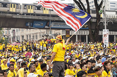 Protests in Kuala Lampur. Photo: Getty Images