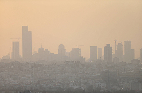 סופת חול מעל תל אביב, צילום: תומריקו