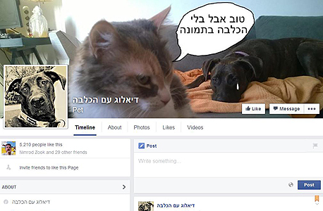 דיאלוג עם הכלבה FB פייסבוק קבוצות ישראל, צילום: פייסבוק