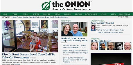 The Onion, צילום מסך: theonion.com