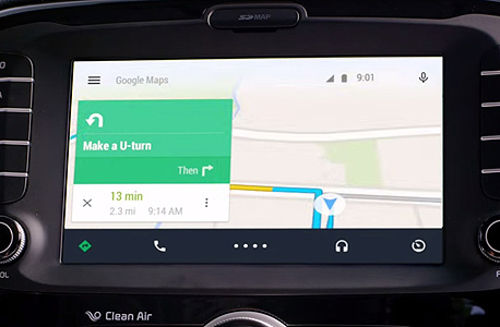 גוגל מכונית אנדרואיד אוטו Android auto , צילום: גוגל