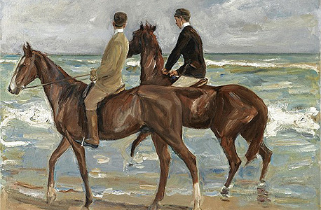 "שני רוכבים על החוף", יצירה של מקס ליברמן. אחת מהיצירות הבודדות שהושבו לבעליהן