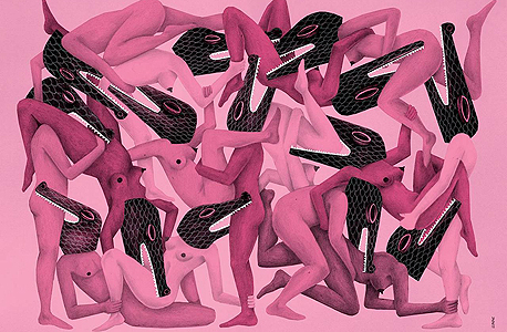 היצירה "אורגיה ורודה" של ינון זינגר. פוזנר: "לא היה לנו מה להפסיד"