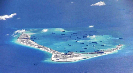 סין - בסיס צבאי. חמישה איים בשטח 8,000 דונם המשמשים נמלים ובסיסים צבאיים ומצוידים בסוללות טילים